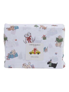 CYNTHIA ROWLEY Cotton Puppy Presents Sheet Set